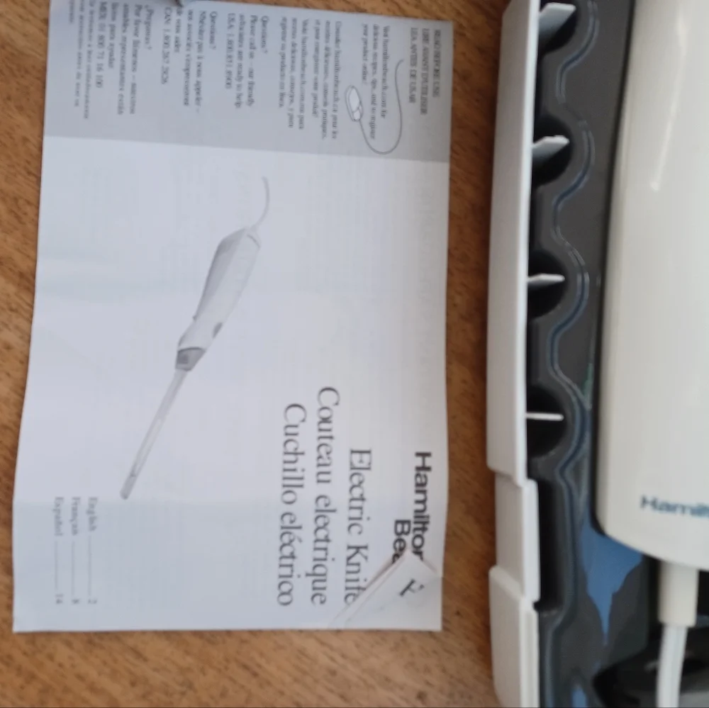 Electric knife Hamilton Beach  meat carving set